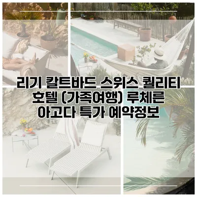 리기 칼트바드 스위스 퀄리티 호텔 (가족여행) 루체른 아고다 특가 예약정보