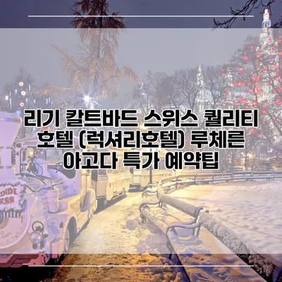 리기 칼트바드 스위스 퀄리티 호텔 (럭셔리호텔) 루체른 아고다 특가 예약팁