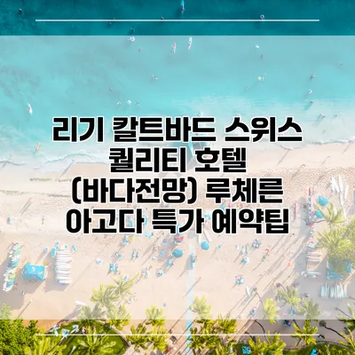 리기 칼트바드 스위스 퀄리티 호텔 (바다전망) 루체른 아고다 특가 예약팁