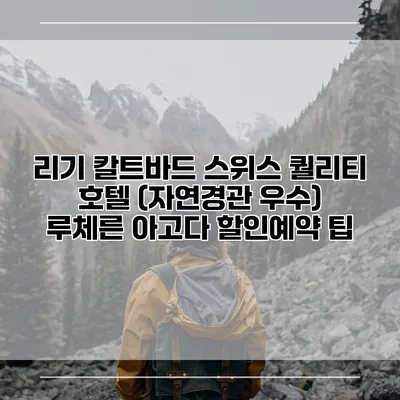 리기 칼트바드 스위스 퀄리티 호텔 (자연경관 우수) 루체른 아고다 할인예약 팁