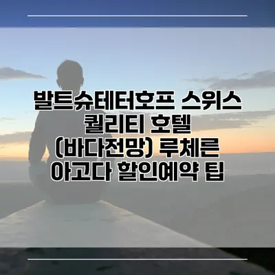 발트슈테터호프 스위스 퀄리티 호텔 (바다전망) 루체른 아고다 할인예약 팁