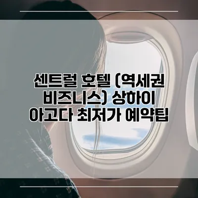 센트럴 호텔 (역세권 비즈니스) 상하이 아고다 최저가 예약팁