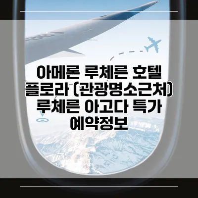 아메론 루체른 호텔 플로라 (관광명소근처) 루체른 아고다 특가 예약정보