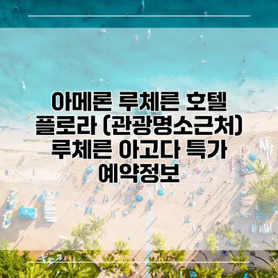 아메론 루체른 호텔 플로라 (관광명소근처) 루체른 아고다 특가 예약정보