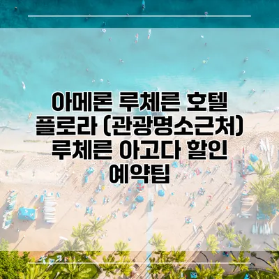 아메론 루체른 호텔 플로라 (관광명소근처) 루체른 아고다 할인 예약팁