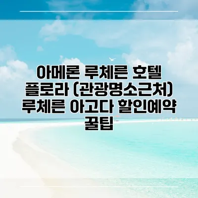 아메론 루체른 호텔 플로라 (관광명소근처) 루체른 아고다 할인예약 꿀팁