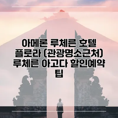 아메론 루체른 호텔 플로라 (관광명소근처) 루체른 아고다 할인예약 팁