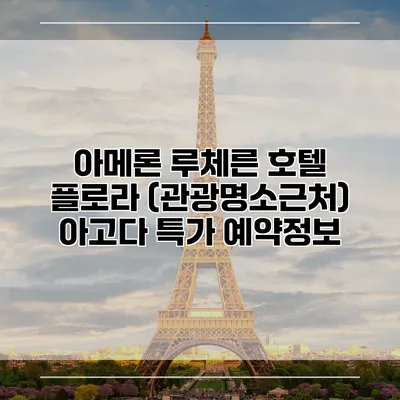 아메론 루체른 호텔 플로라 (관광명소근처) 아고다 특가 예약정보