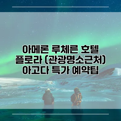 아메론 루체른 호텔 플로라 (관광명소근처) 아고다 특가 예약팁