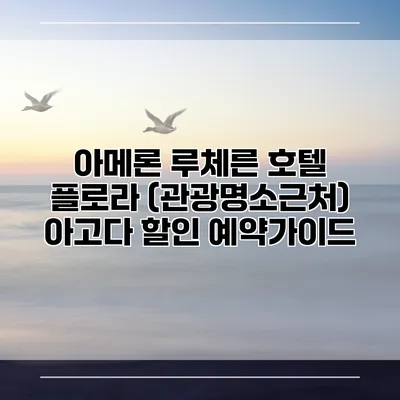 아메론 루체른 호텔 플로라 (관광명소근처) 아고다 할인 예약가이드