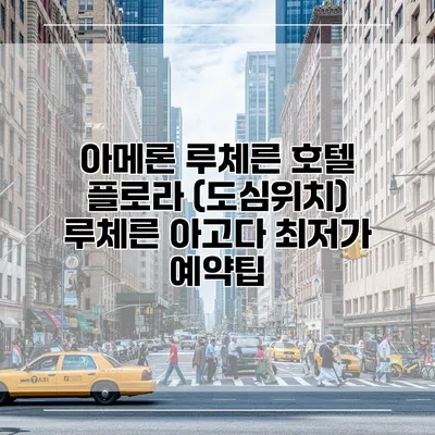 아메론 루체른 호텔 플로라 (도심위치) 루체른 아고다 최저가 예약팁