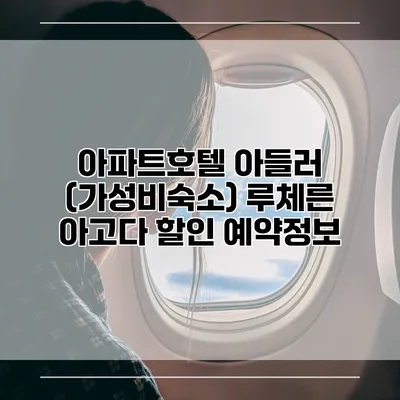 아파트호텔 아들러 (가성비숙소) 루체른 아고다 할인 예약정보