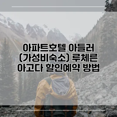 아파트호텔 아들러 (가성비숙소) 루체른 아고다 할인예약 방법