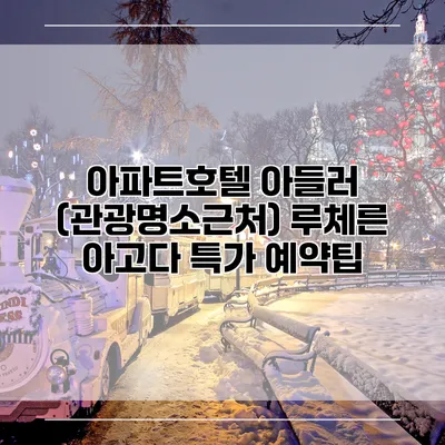 아파트호텔 아들러 (관광명소근처) 루체른 아고다 특가 예약팁