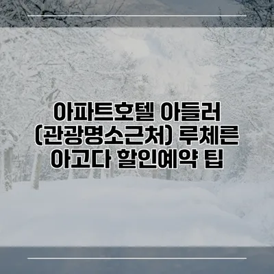 아파트호텔 아들러 (관광명소근처) 루체른 아고다 할인예약 팁