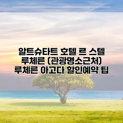 알트슈타트 호텔 르 스텔 루체른 (관광명소근처) 루체른 아고다 할인예약 팁