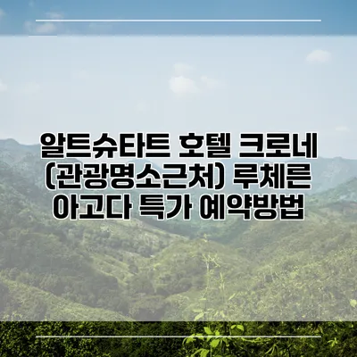 알트슈타트 호텔 크로네 (관광명소근처) 루체른 아고다 특가 예약방법