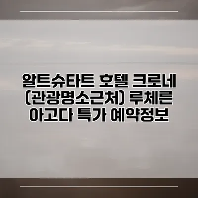 알트슈타트 호텔 크로네 (관광명소근처) 루체른 아고다 특가 예약정보
