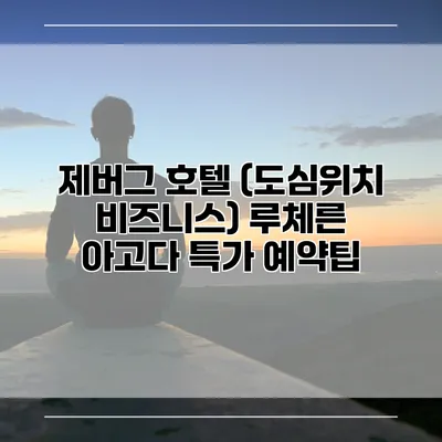 제버그 호텔 (도심위치 비즈니스) 루체른 아고다 특가 예약팁