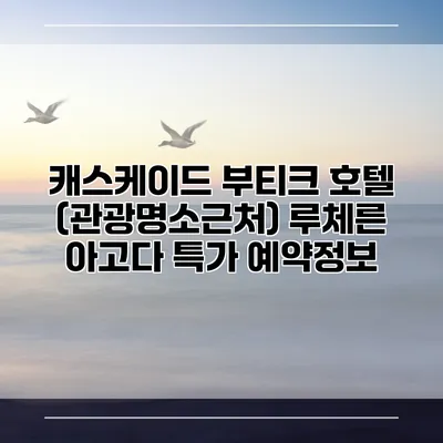 캐스케이드 부티크 호텔 (관광명소근처) 루체른 아고다 특가 예약정보