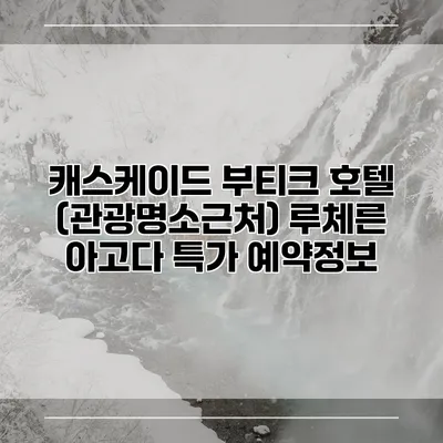 캐스케이드 부티크 호텔 (관광명소근처) 루체른 아고다 특가 예약정보