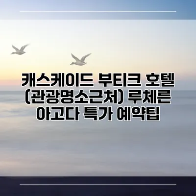 캐스케이드 부티크 호텔 (관광명소근처) 루체른 아고다 특가 예약팁