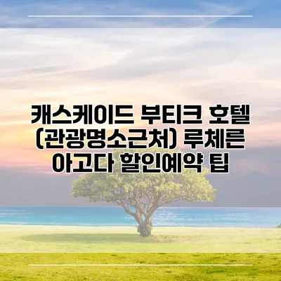 캐스케이드 부티크 호텔 (관광명소근처) 루체른 아고다 할인예약 팁