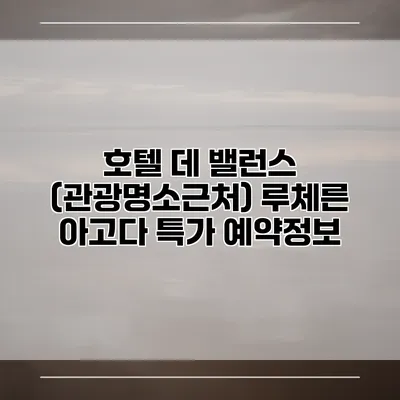 호텔 데 밸런스 (관광명소근처) 루체른 아고다 특가 예약정보