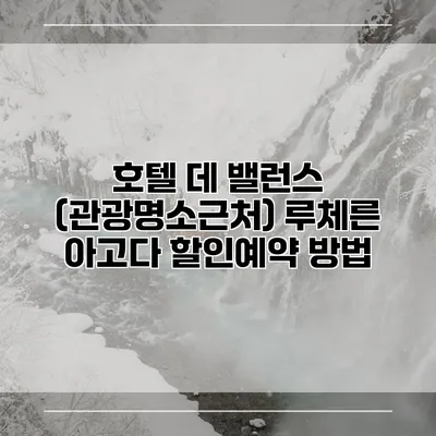 호텔 데 밸런스 (관광명소근처) 루체른 아고다 할인예약 방법