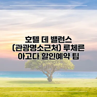호텔 데 밸런스 (관광명소근처) 루체른 아고다 할인예약 팁