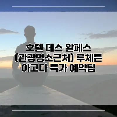 호텔 데스 알페스 (관광명소근처) 루체른 아고다 특가 예약팁