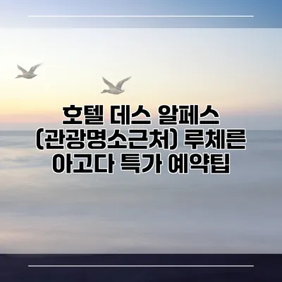 호텔 데스 알페스 (관광명소근처) 루체른 아고다 특가 예약팁