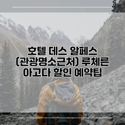 호텔 데스 알페스 (관광명소근처) 루체른 아고다 할인 예약팁