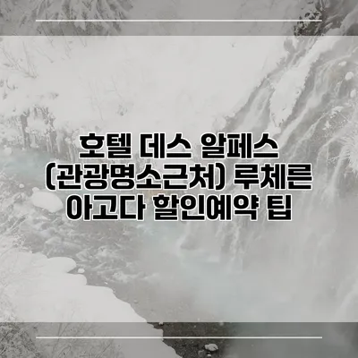 호텔 데스 알페스 (관광명소근처) 루체른 아고다 할인예약 팁