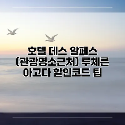 호텔 데스 알페스 (관광명소근처) 루체른 아고다 할인코드 팁