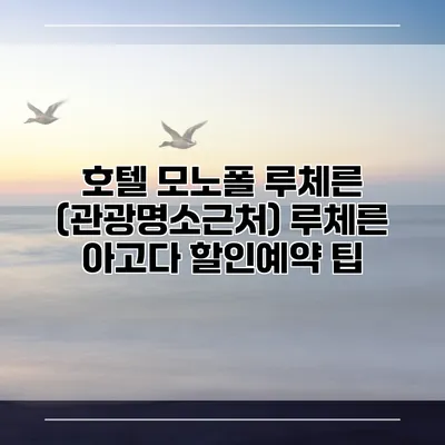 호텔 모노폴 루체른 (관광명소근처) 루체른 아고다 할인예약 팁