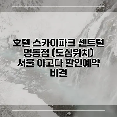 호텔 스카이파크 센트럴 명동점 (도심위치) 서울 아고다 할인예약 비결