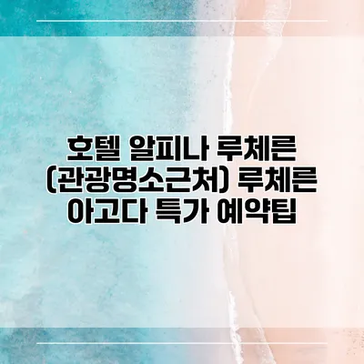 호텔 알피나 루체른 (관광명소근처) 루체른 아고다 특가 예약팁