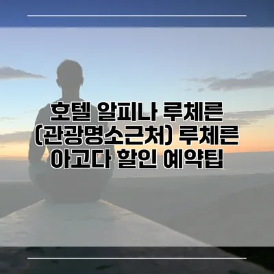 호텔 알피나 루체른 (관광명소근처) 루체른 아고다 할인 예약팁