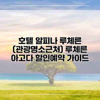 호텔 알피나 루체른 (관광명소근처) 루체른 아고다 할인예약 가이드