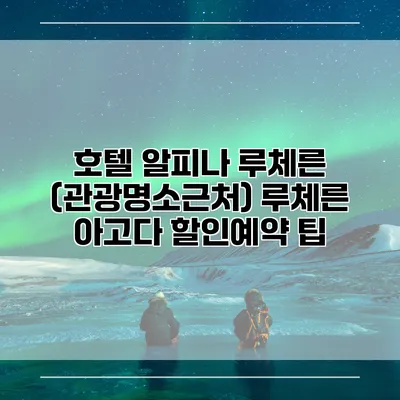 호텔 알피나 루체른 (관광명소근처) 루체른 아고다 할인예약 팁