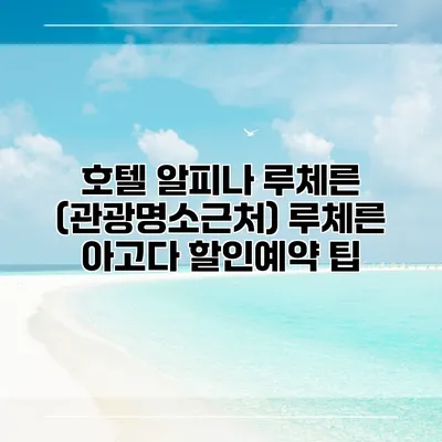 호텔 알피나 루체른 (관광명소근처) 루체른 아고다 할인예약 팁