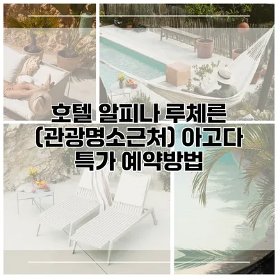 호텔 알피나 루체른 (관광명소근처) 아고다 특가 예약방법