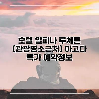 호텔 알피나 루체른 (관광명소근처) 아고다 특가 예약정보